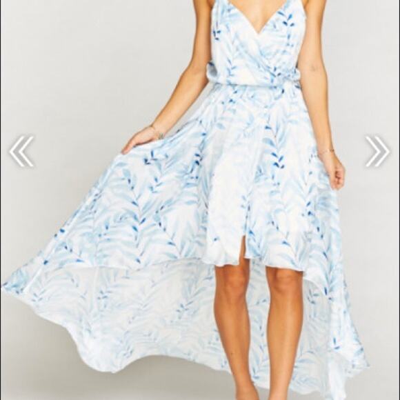 Show Me Your MuMu Molly Mullet Dress Blue Me Away S - Picture 2 of 5